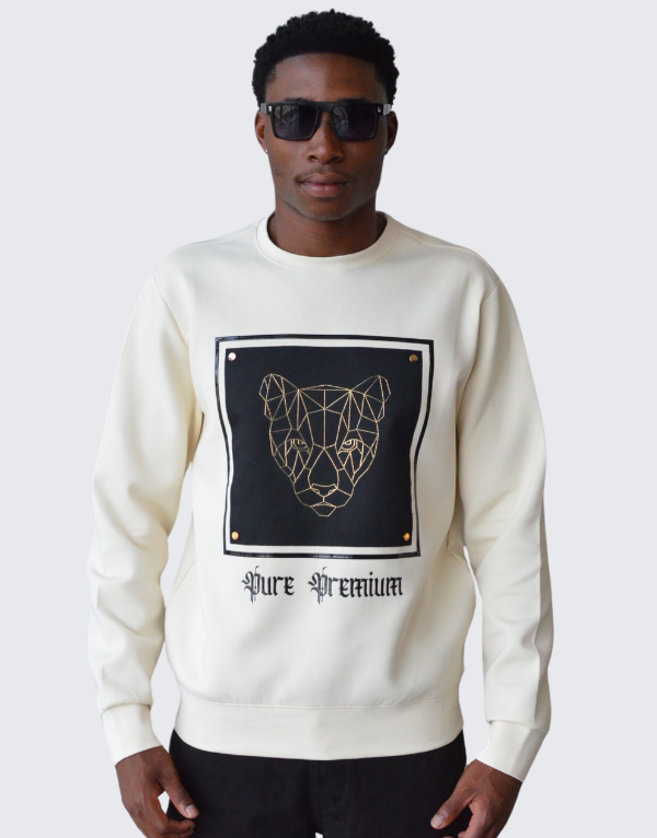 Pure Premium Tortano Sweater In Ecru