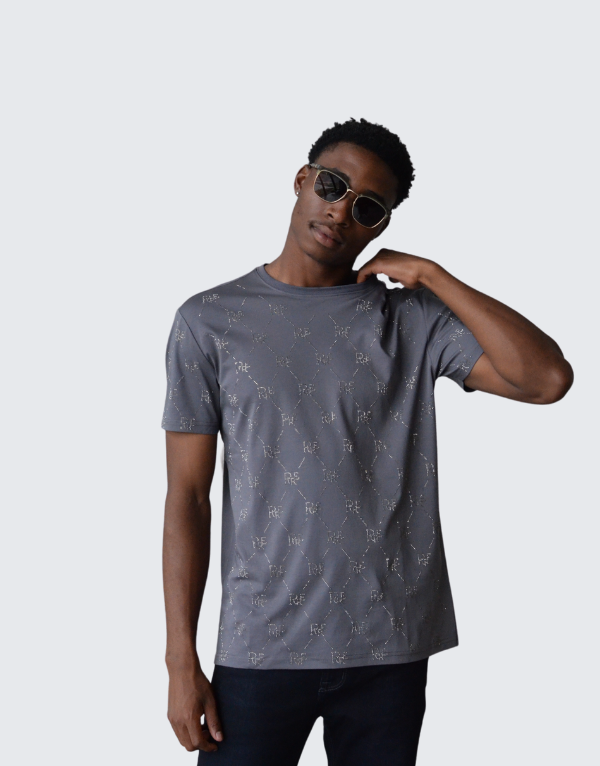 Pure Premium Vega T-Shirt In Grey Mens