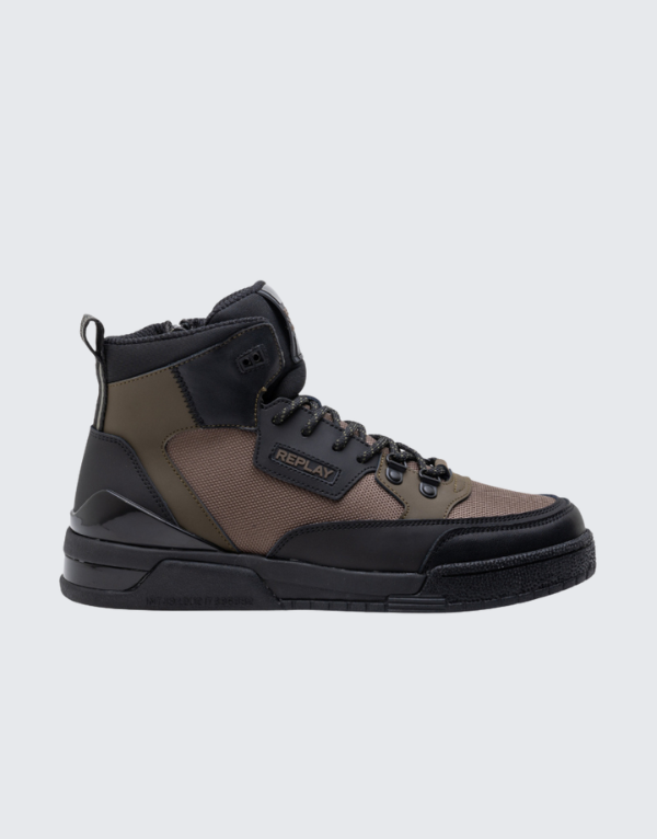 Replay Astro Speed X Sneakers In Military Green And Black Men