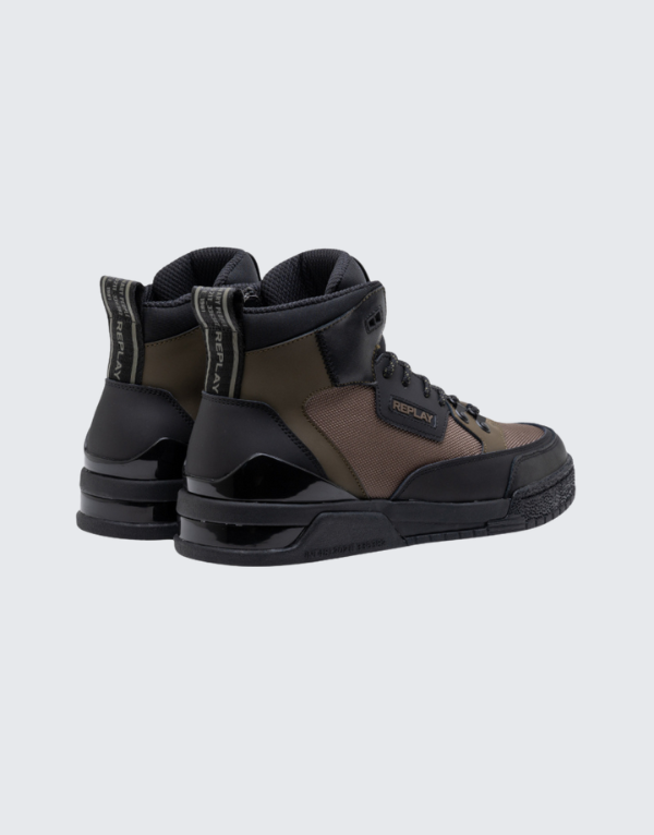 Replay Astro Speed X Sneakers In Military Green And Black Men
