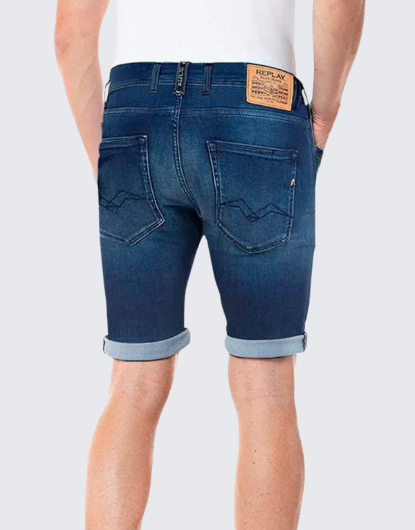 Replay Shorts Denim In Blue Men