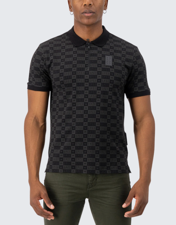 S.P.C.C. Fenn Short Sleeve Golfer Black