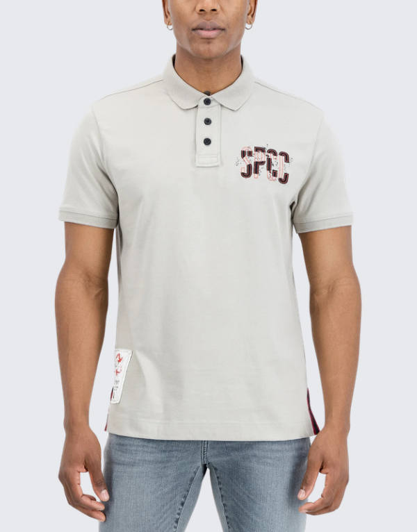 S.P.C.C. Kairo Short Sleeve Golfer Light Stone