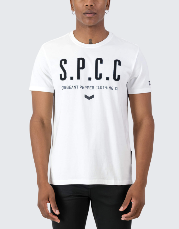 S.P.C.C. Mack Short Sleeve T-Shirt In White Mens