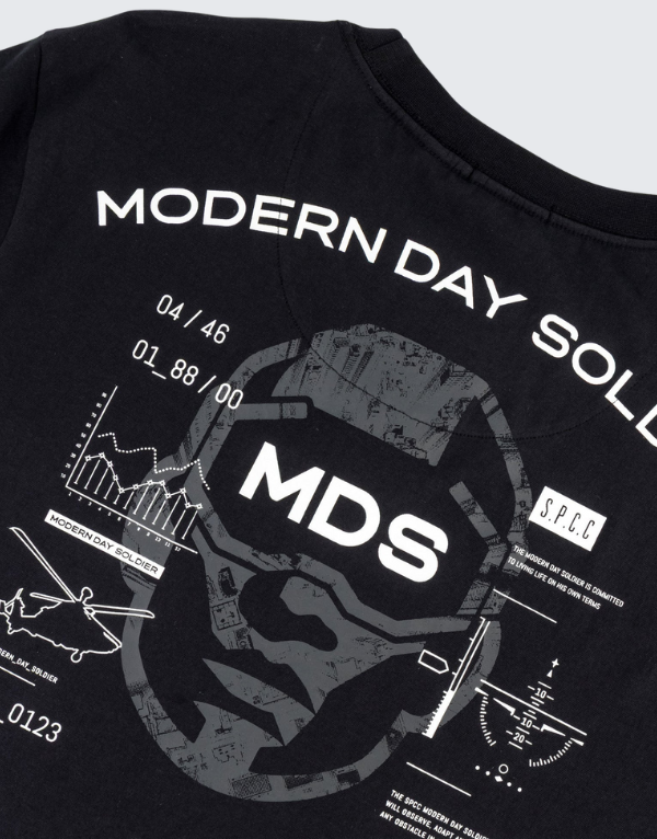 S.P.C.C Mds Aviator Short Sleeve T-Shirt In Black For Men