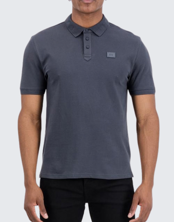 S.P.C.C. Mullen Short Sleeve Golfer Dark Grey