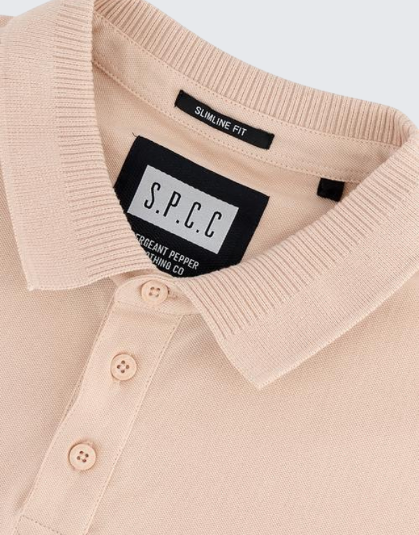 S.P.C.C. Mullen Short Sleeve Golfer Light Pink