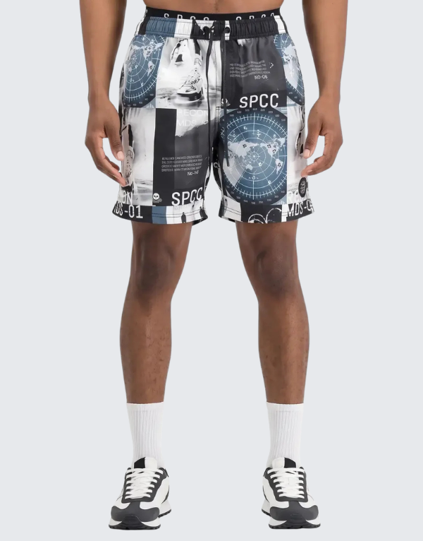 S.P.C.C. Recon Lexor Beach Shorts White Black