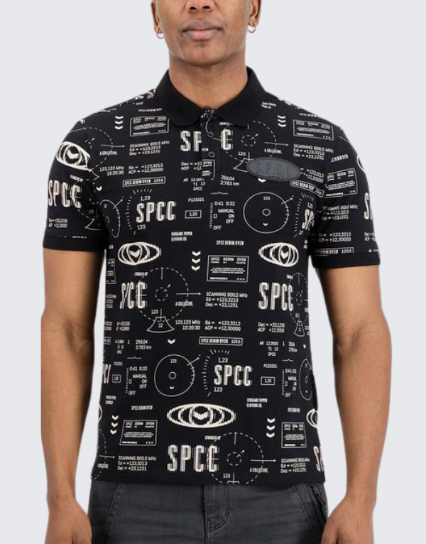 S.P.C.C. Torin Short Sleeve Golfer Black