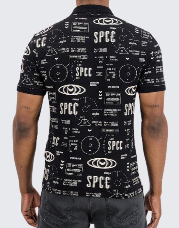 S.P.C.C. Torin Short Sleeve Golfer Black