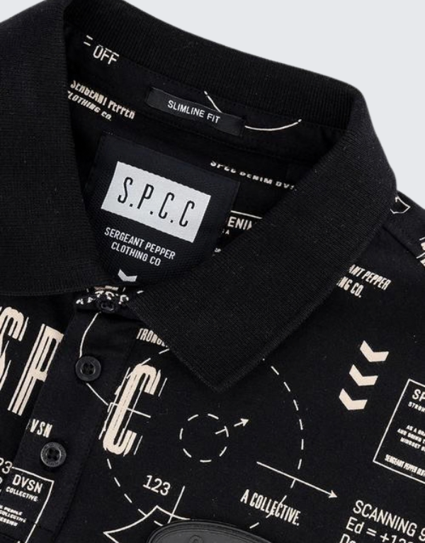 S.P.C.C. Torin Short Sleeve Golfer Black