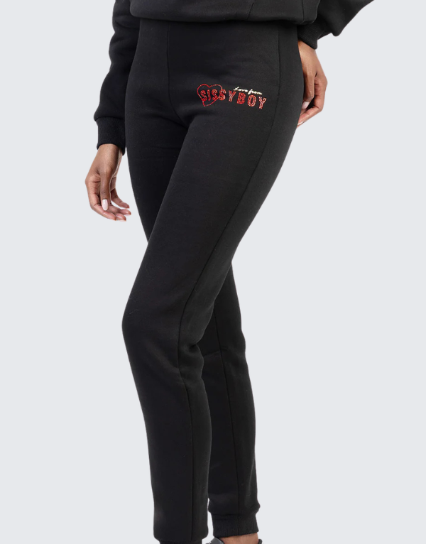 Sissy Boy Athleisure Tracksuit Pants Black Women