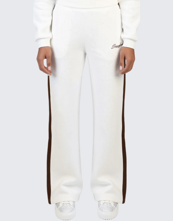 Sissy Boy End Game Track Pants Off White Brown Women