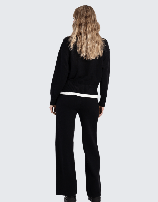 Sissy Boy Basic Knit Sweater In Black Women