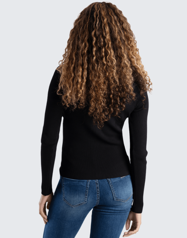 Sissy Boy Basic Logo Sweater In Black Womens