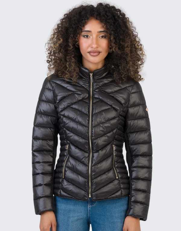 Sissy Boy Basic Quilted Puffer Jacket Black Women