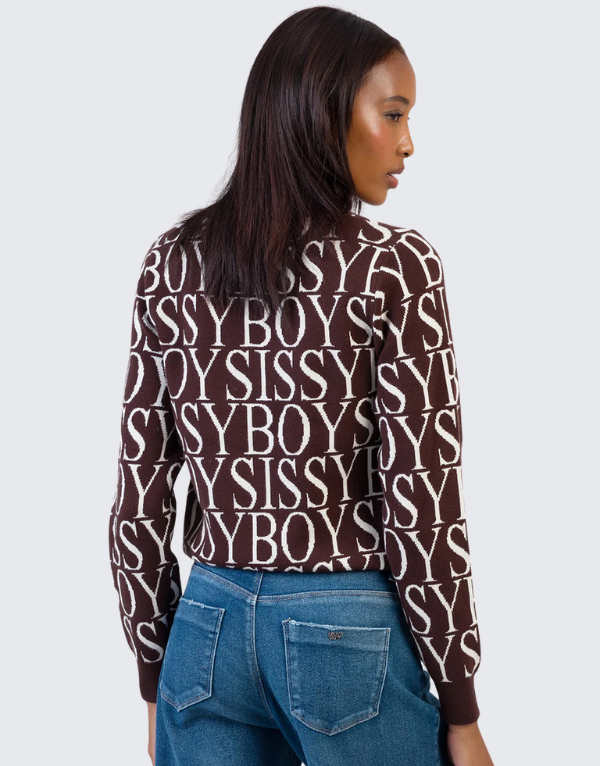 Sissy Boy Chelsea Sweater Brown Cream Women