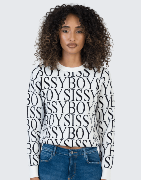 Sissy Boy Chelsea Sweater Off White Black Women