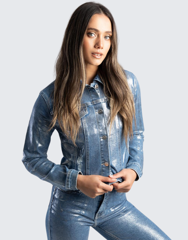 Sissy Boy Denim Jacket In Medium Vintage Wash Womens