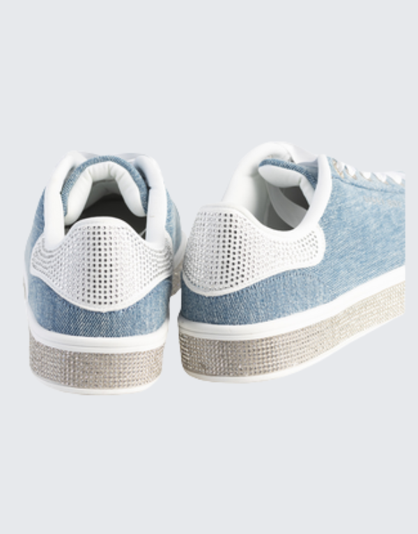 Sissy Boy Denim Sneakers In Denim Blue Women