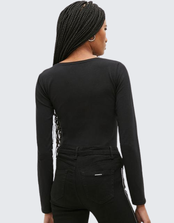 Sissy Boy Fitted Colourful Logo T-Shirt In Black Women