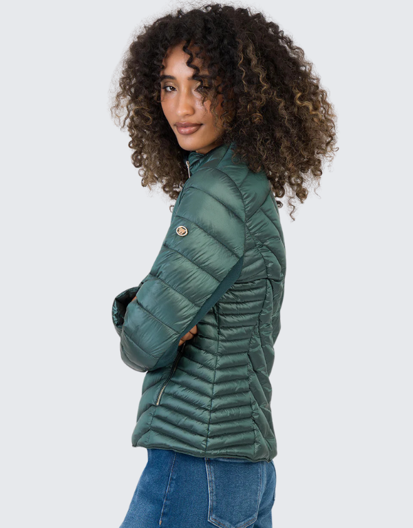 Sissy Boy Fitted Puffer Jacket Green Women