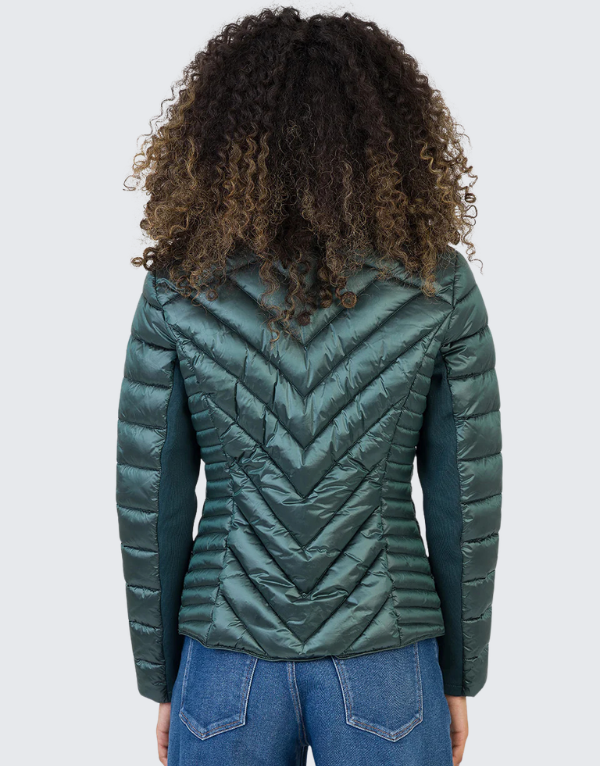 Sissy Boy Fitted Puffer Jacket Green Women