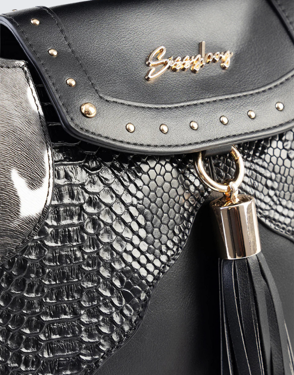 Sissy Boy Handbag With Cow Print In Women
