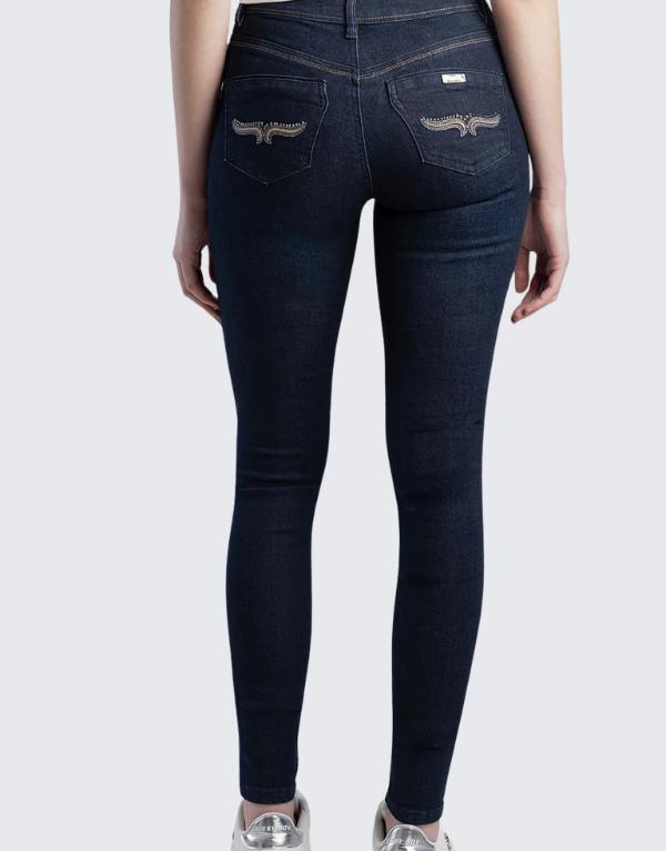 Sissy Boy Mid-Waist Skinny Jeans Dark Vintage Women