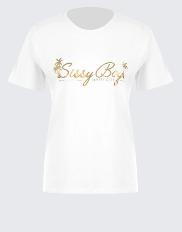 Sissy Boy Regular Fit Multi-Tech Logo T-Shirt White Womens