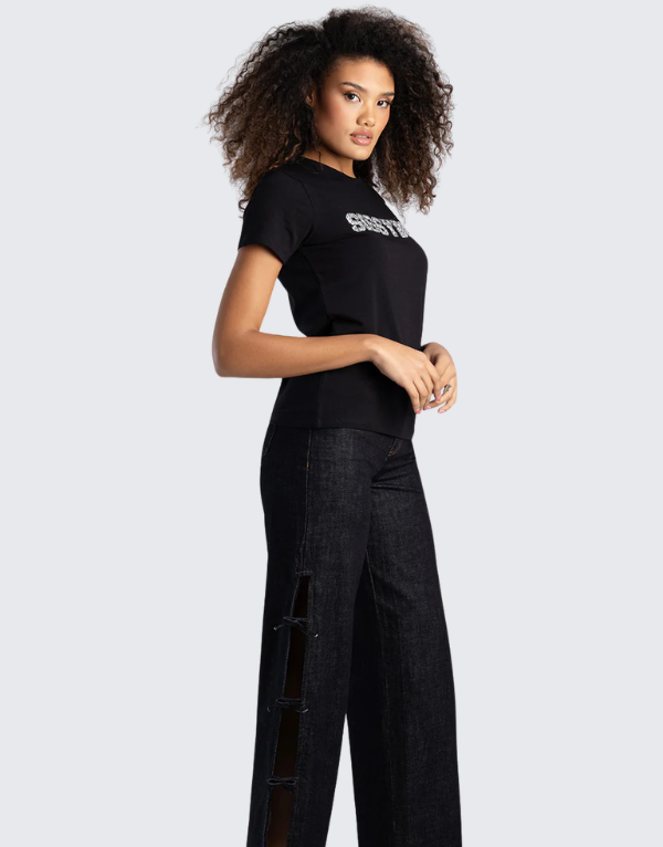 Sissy Boy Regular Fit Short Sleeve T-Shirt Black