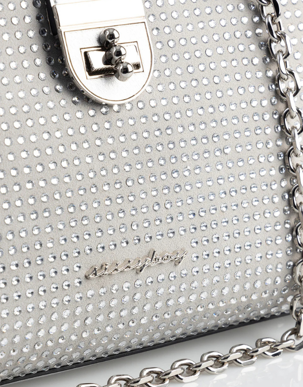 Sissy Boy Structured Tote Bag In Silver Women