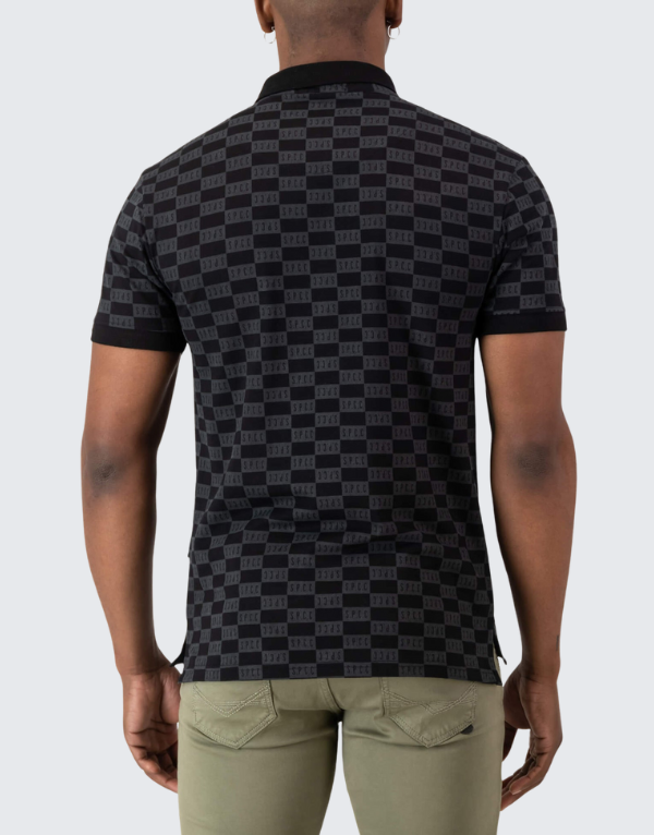 S.P.C.C. Dermott Short Sleeve Golfer Black Men