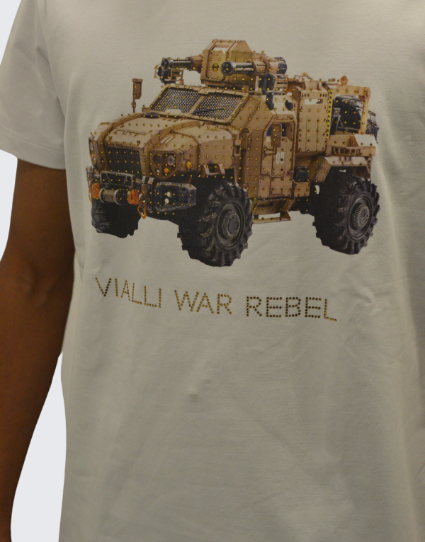 Vialli Ibomba Short Sleeve T-Shirt In White Men