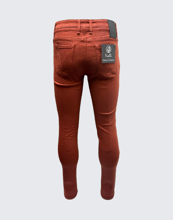 Vialli Ifello Ultra Fit Jeans In Clay Mens