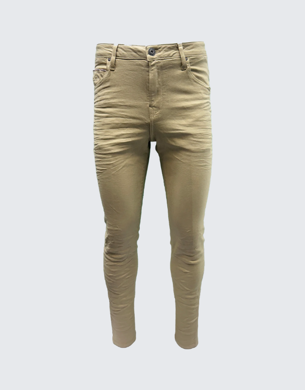 Vialli Ifello Ultra Fit Jeans In Sand Mens