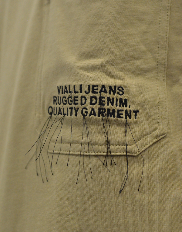 Vialli Ignor Short Sleeve T-Shirt In Beige Men