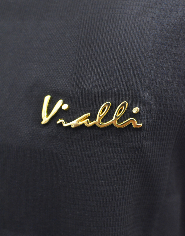 Vialli Impresst Short Sleeve T-Shirt In Black Men