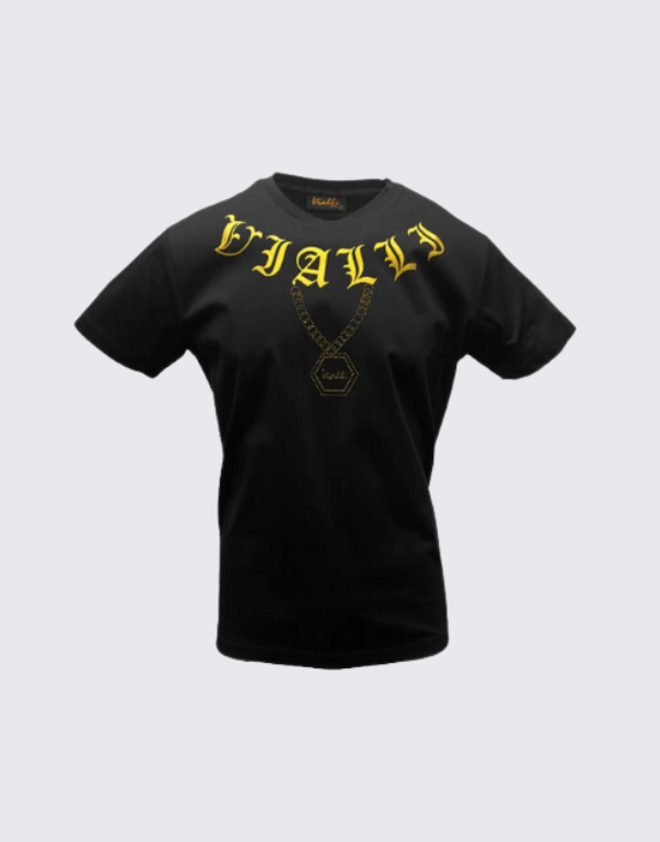 Vialli Inasta Short Sleeve T-Shirt Black Men