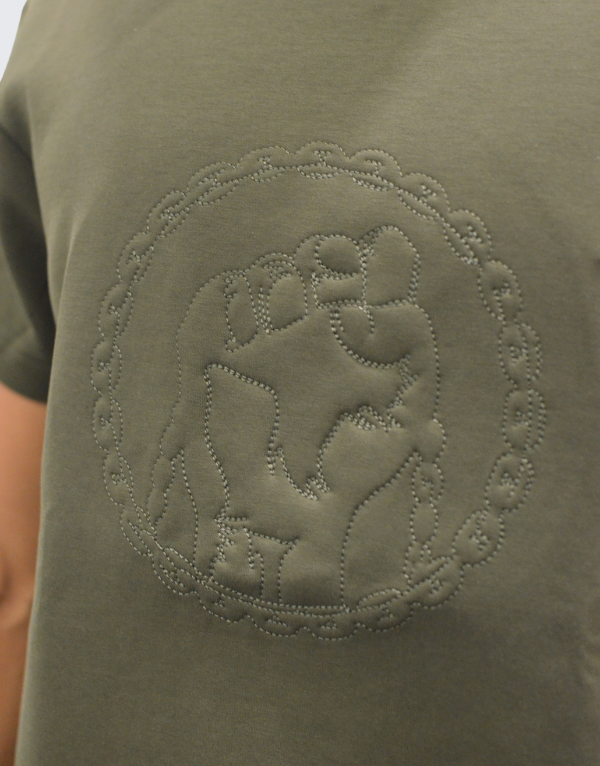 Vialli Ingenious Short Sleeve T-Shirt In Olive Men