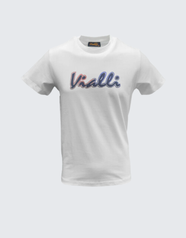 Vialli Intend Short Sleeve T-Shirt White Men