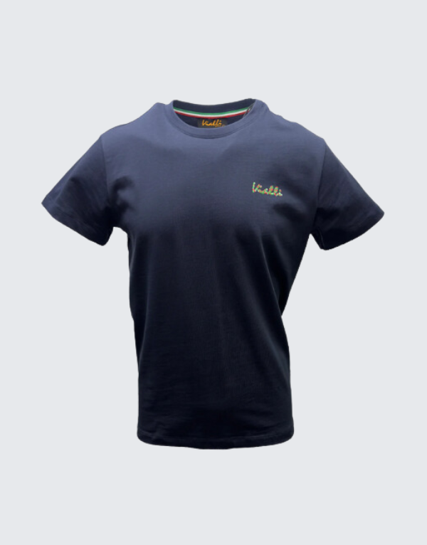 Vialli Intruder Short Sleeve T-Shirt Navy Men