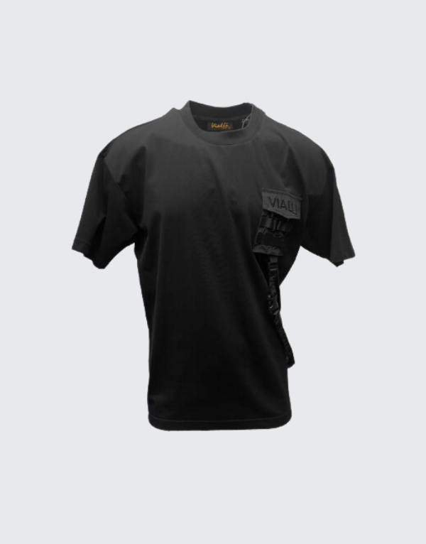 Vialli Irrect Short Sleeve T-Shirt Black Men