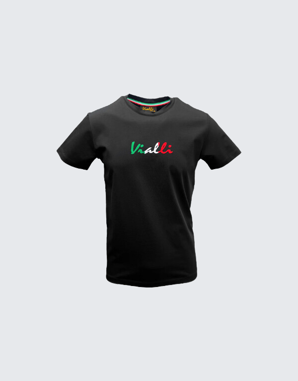 Vialli Item Short Sleeve T-Shirt Black Men