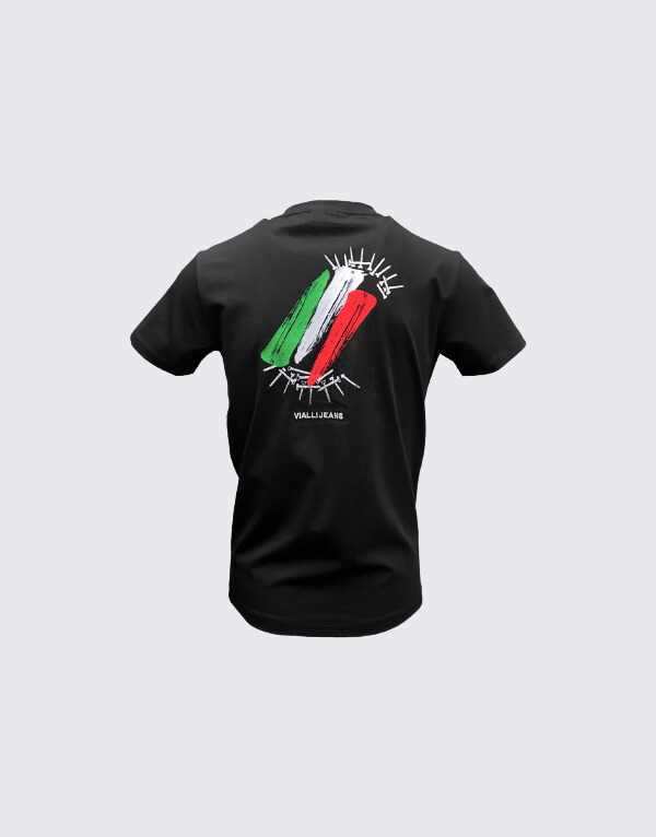 Vialli Item Short Sleeve T-Shirt Black Men