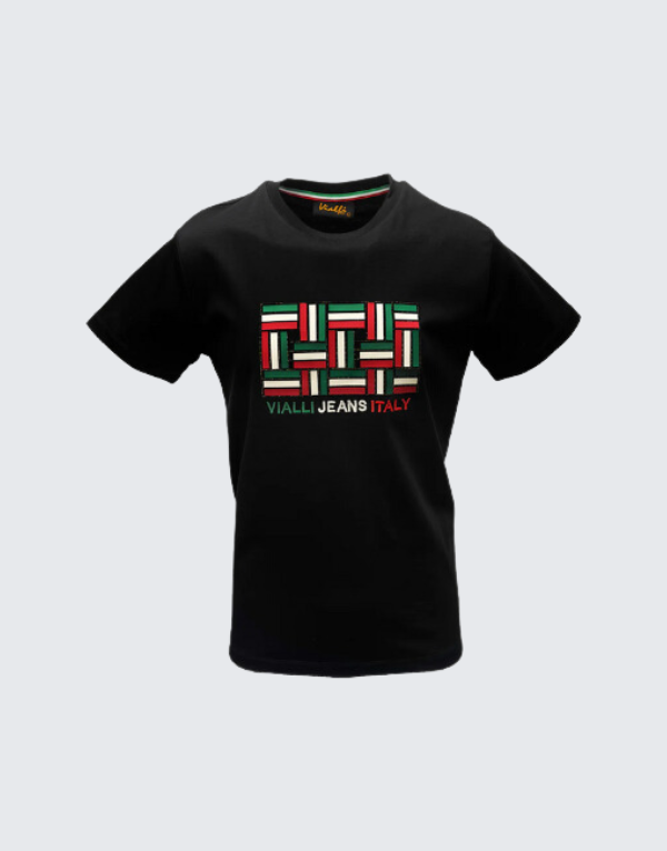 Vialli Itile Short Sleeve T-Shirt Black Men