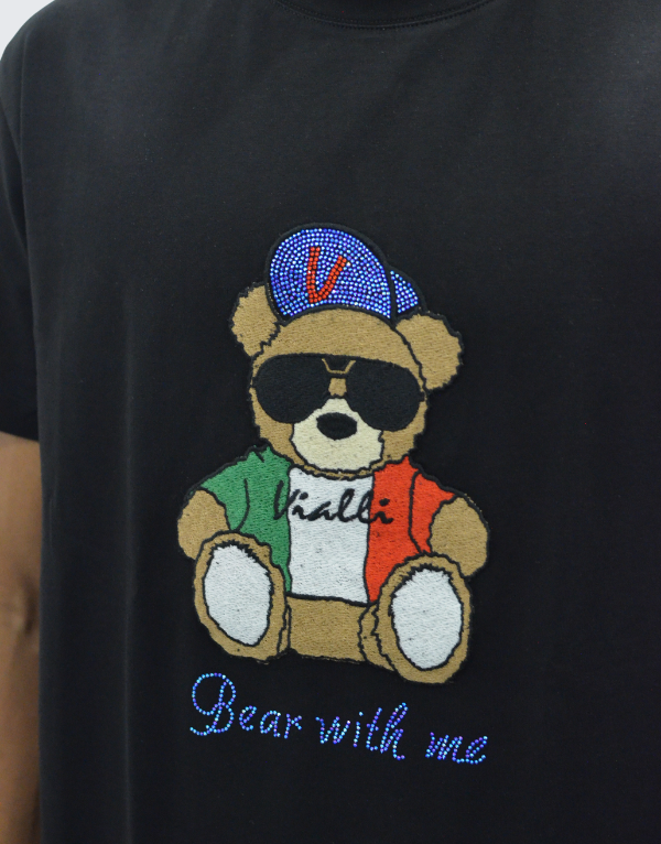 Vialli Itunes Short Sleeve T-Shirt In Black Men