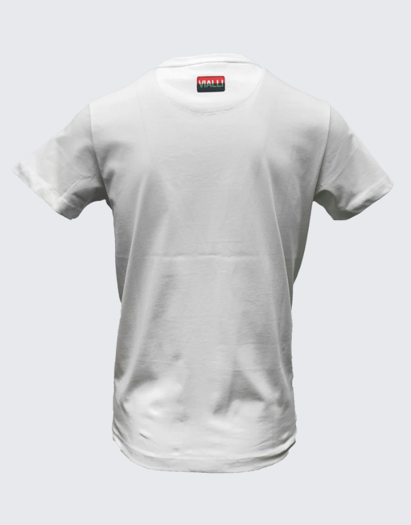 Vialli Jurasic Short Sleeve T-Shirt In White Men