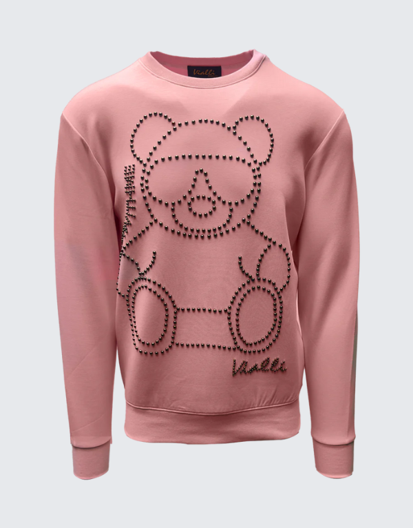 Vialli Kadasia Sweater In Baby Pink Men