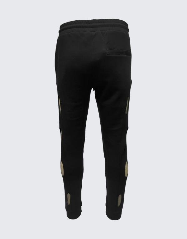 Vialli Kenpant Track Pants In Black And Gold Men